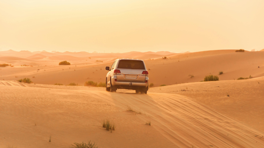 Sun During The Desert Safari Dubai