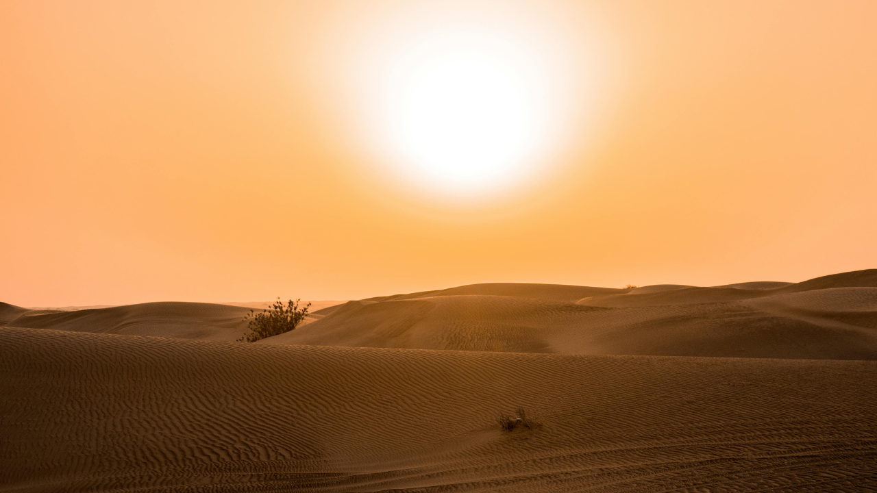 Sun During The Desert Safari Dubai