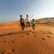 Dubai desert safari with family